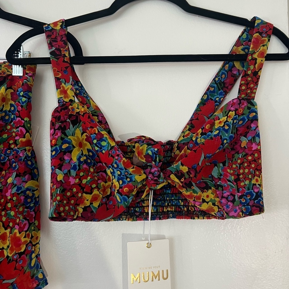 NWT Show Me Your MuMu SET Kaden Crop Top & Katrina Swing Skirt - Garden - XS - Picture 6 of 14